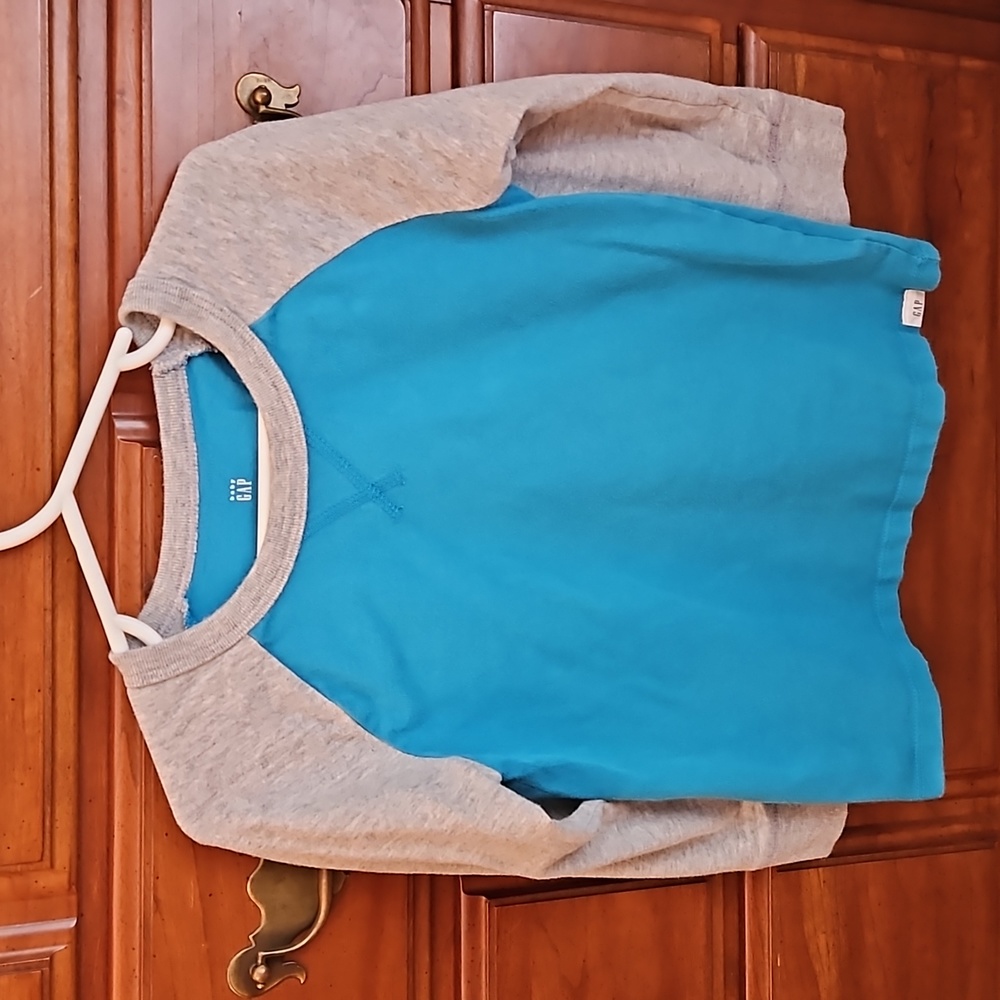 Blue Gray Long Sleeve Tee